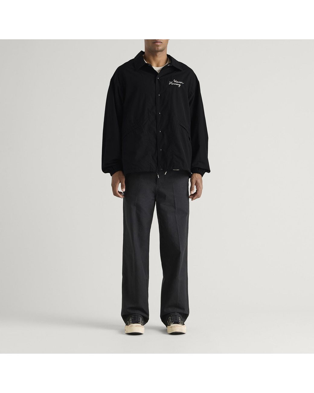 Visvim Black Windfall Coach Jacket for men
