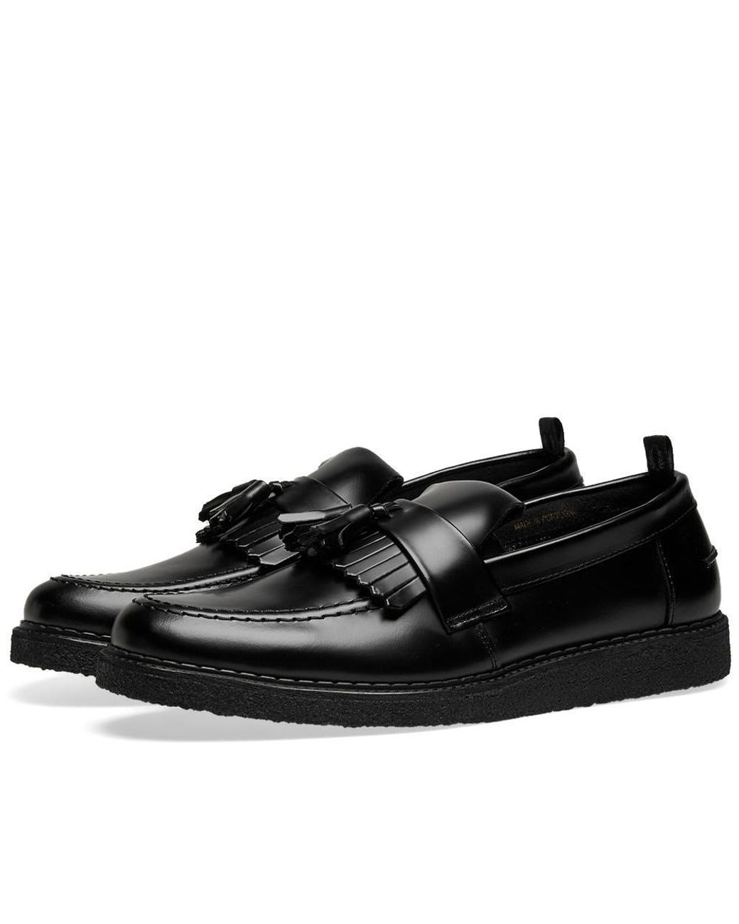 Fred Perry Fred Perry X George Cox Leather Tassel Loafer in Black for ...