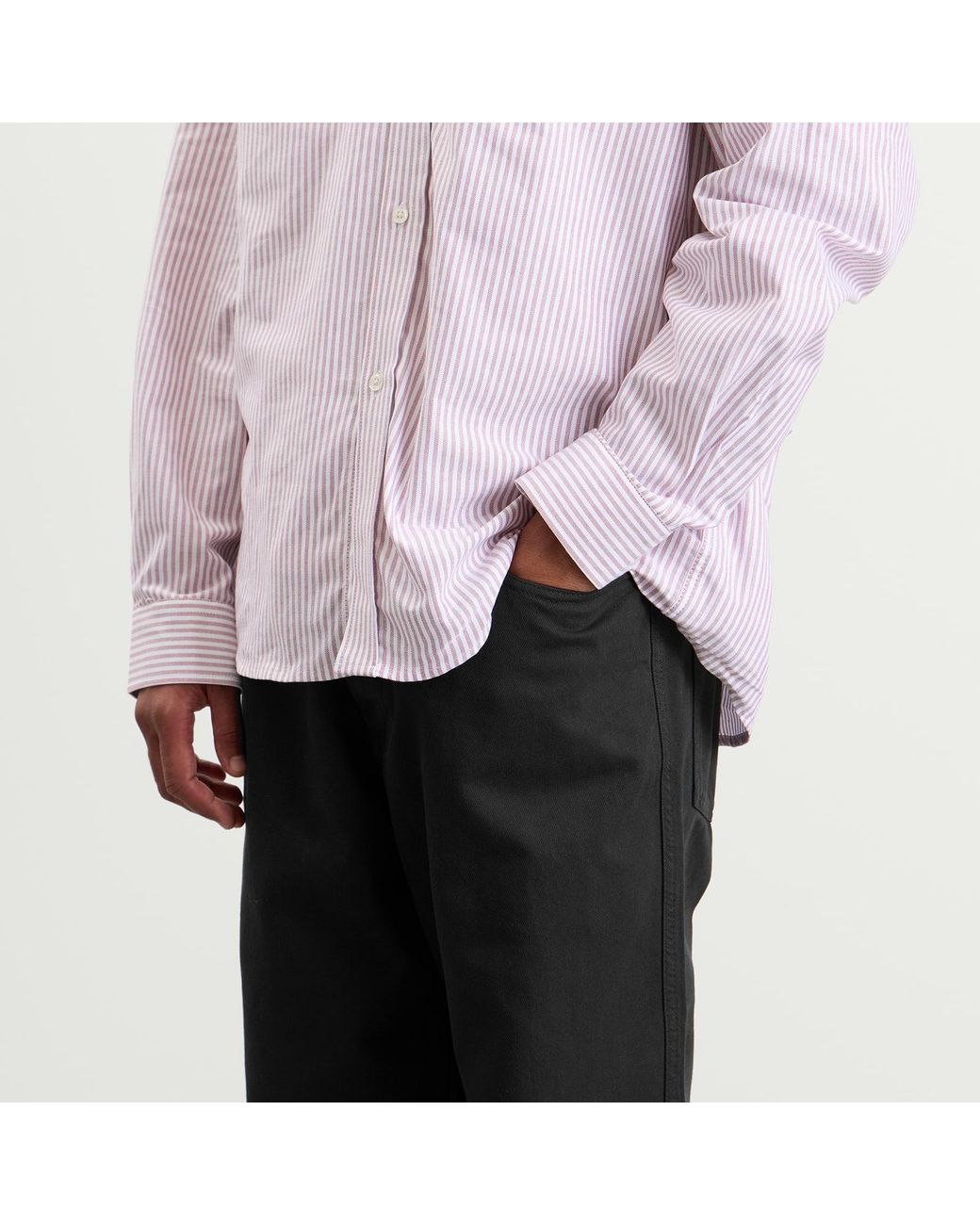 Palmes Black Coarse Trousers for men