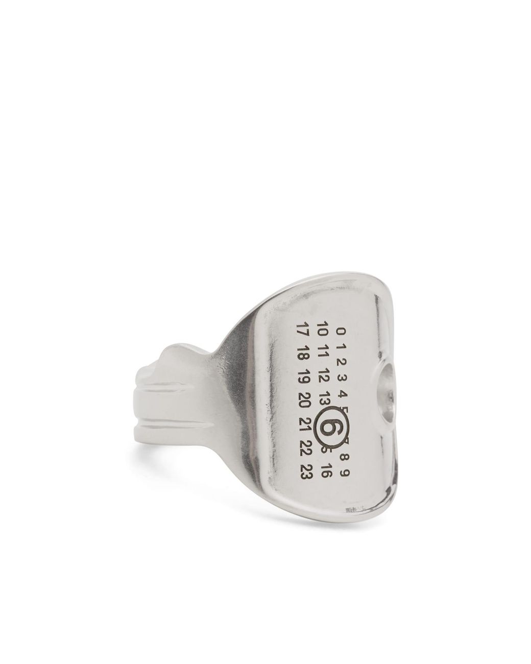 Maison Margiela White Mm6 Key Ring for men
