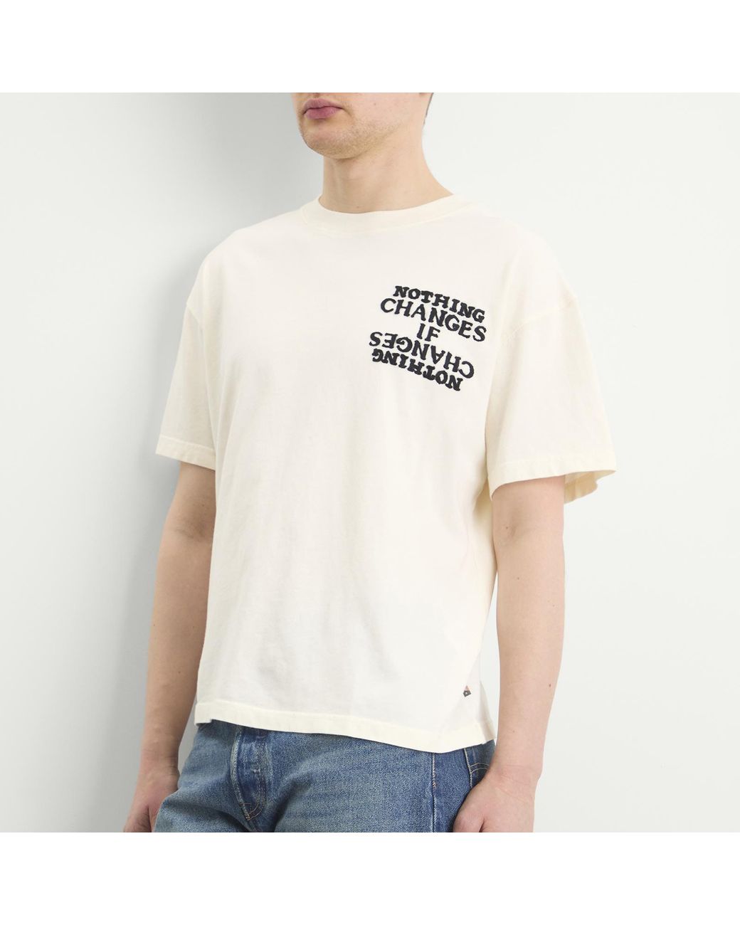 Honor The Gift White Nothing Changes T-Shirt for men