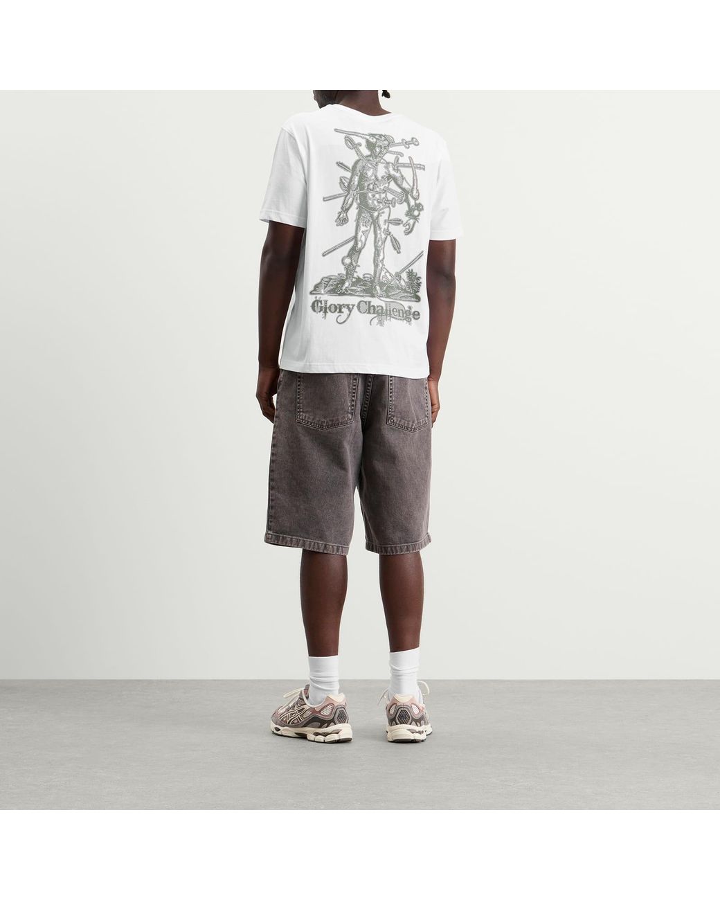 Dime White Challenged T-Shirt for men