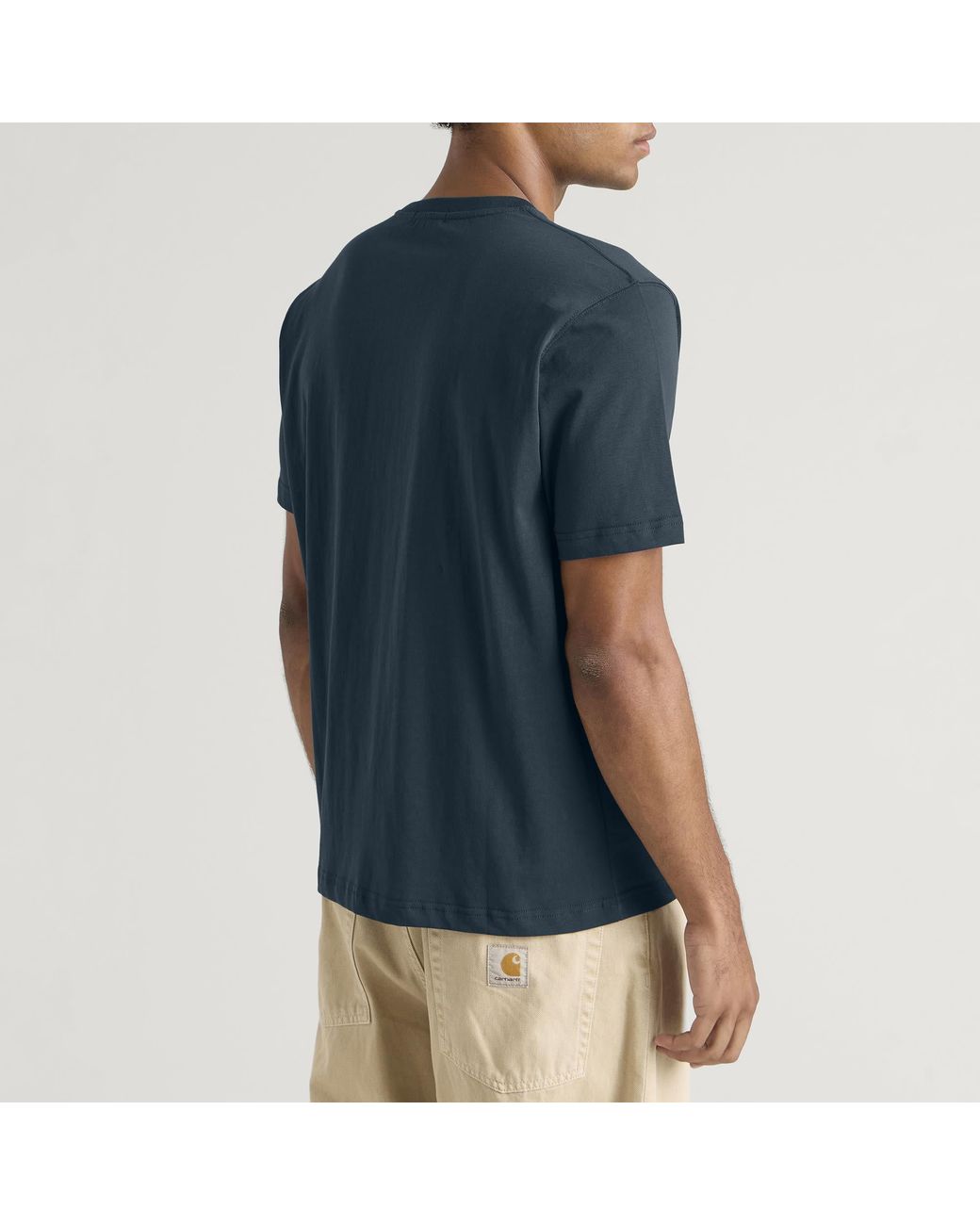 Dime Blue Classic Small Logo T-Shirt for men