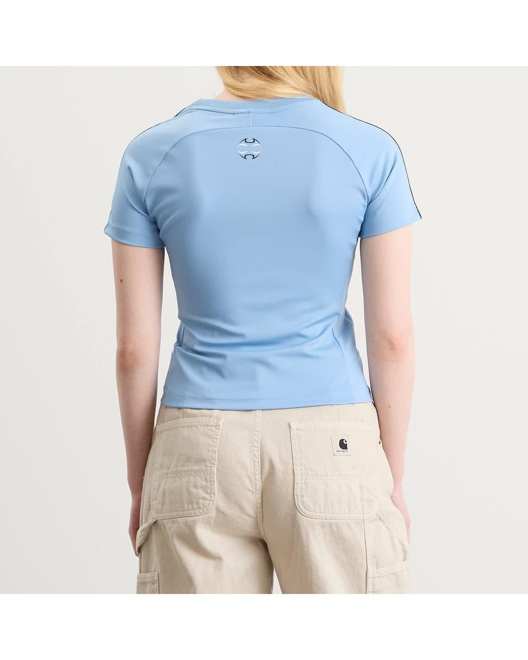 adidas Teamgeist Adicolor Slim Jersey T-Shirt in Blue | Lyst