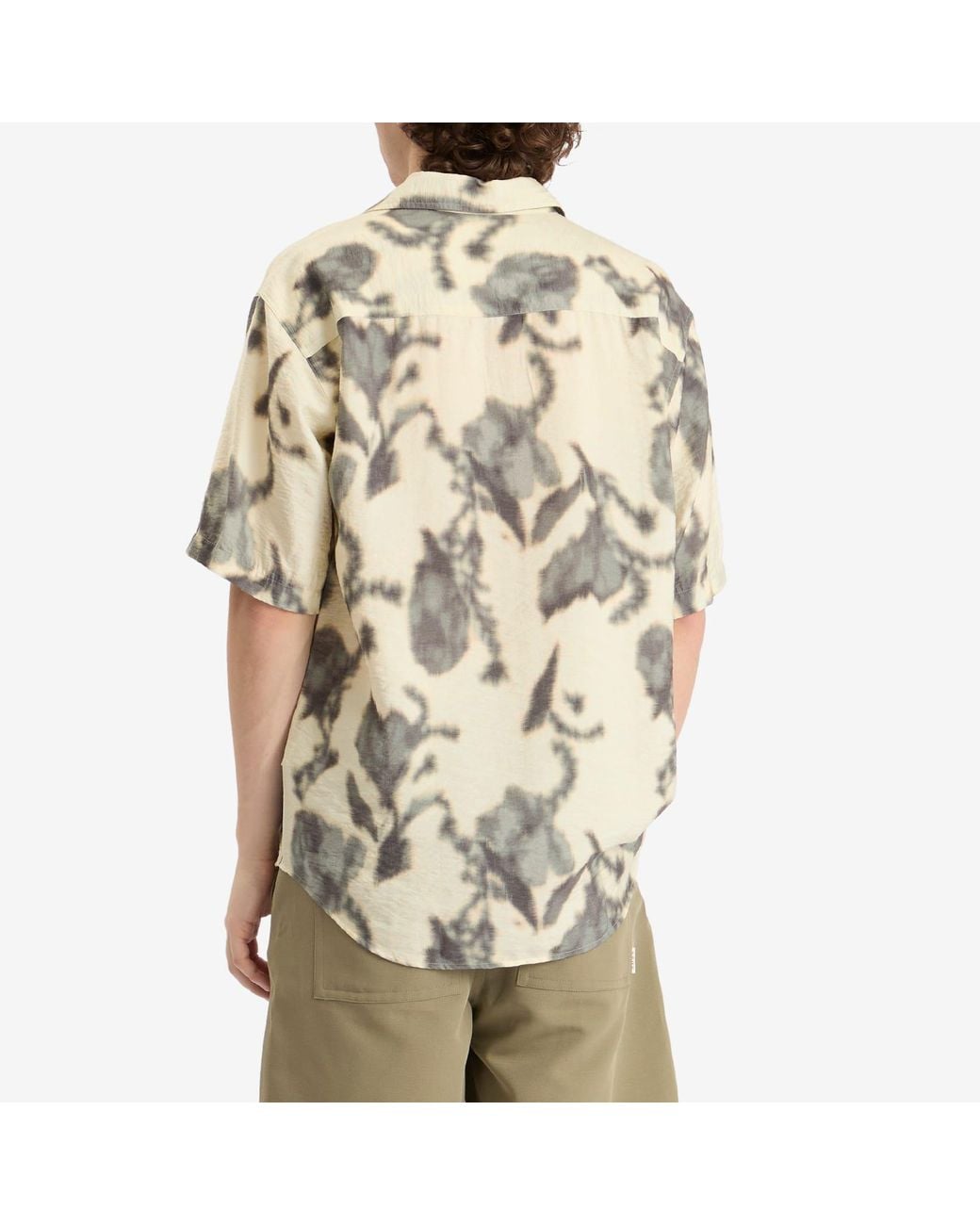 NN07 Natural Freddy Print Short Sleeve Shirt for men