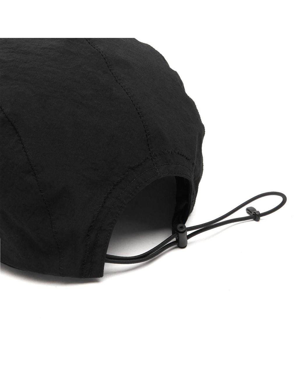C P Company Black Paper Touch Baseball Cap for men