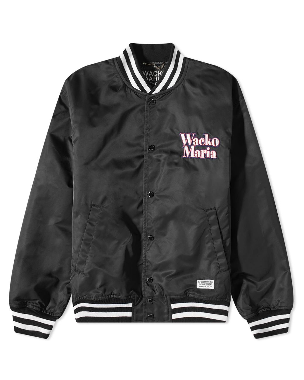 Wacko Maria Type 3 Varsity Jacket in Black for Men | Lyst