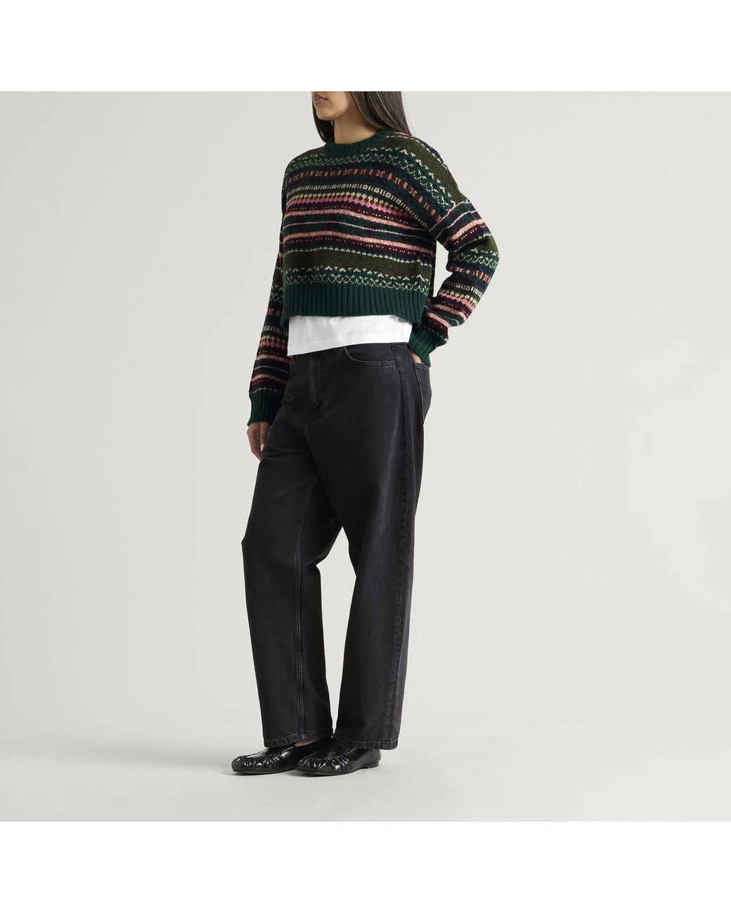 Barbour Green Overton Knitted Jumper