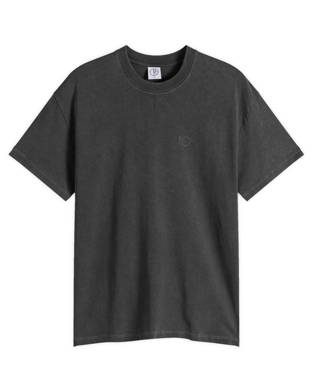 POLAR SKATE Black Stroke Logo Contrast T-Shirt for men