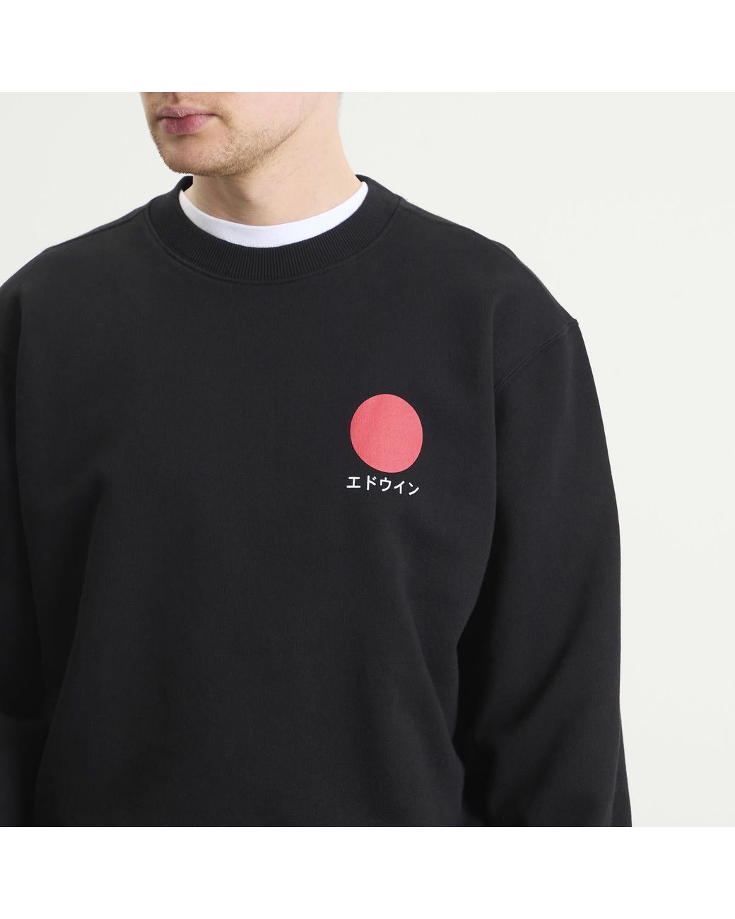 Edwin Black Japanese Sun Sweat for men