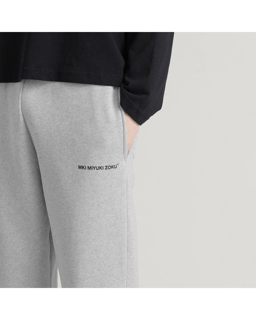 MKI Miyuki-Zoku Gray Uniform Joggers for men