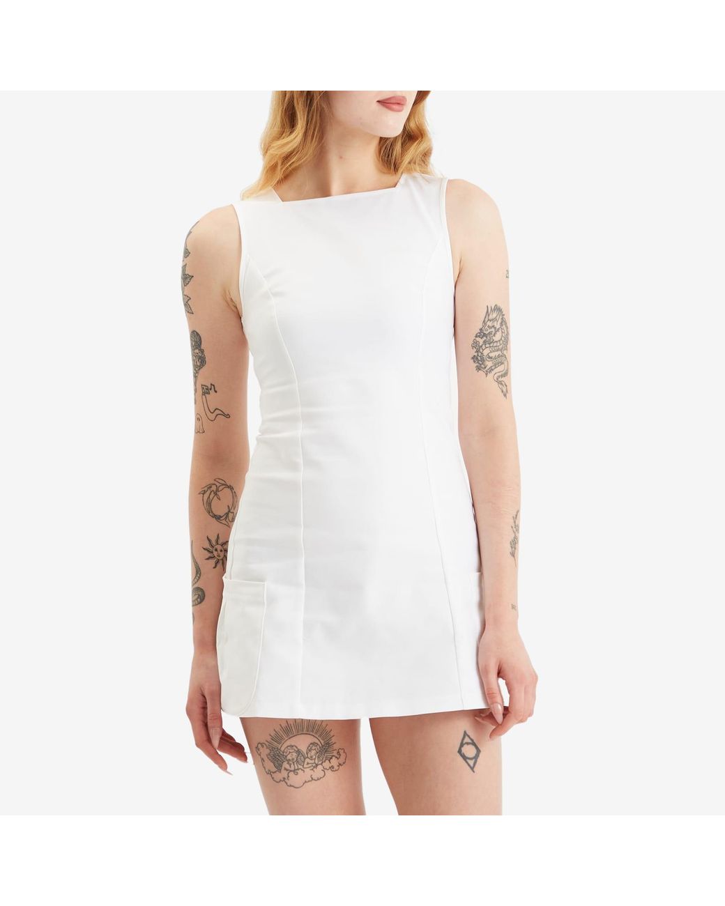 ワンピース Peachy Den Audrey Mini Dress Peachy Den Audrey Mini Dress in White | Lyst