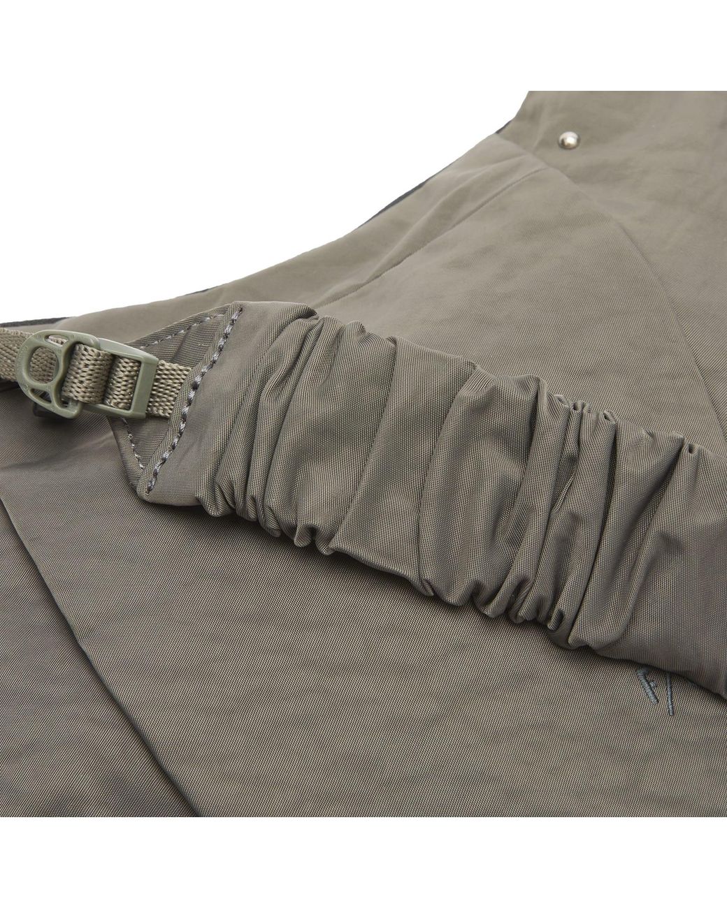 F/CE Gray Textured Twill Pouch