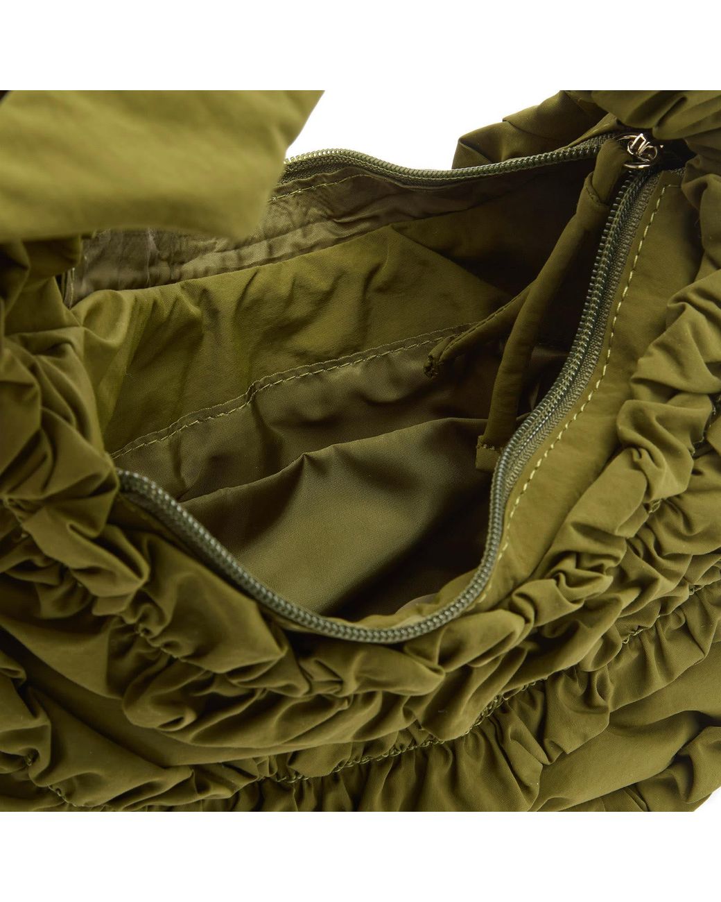 Damson Madder Green Quinn Ruffle Bag