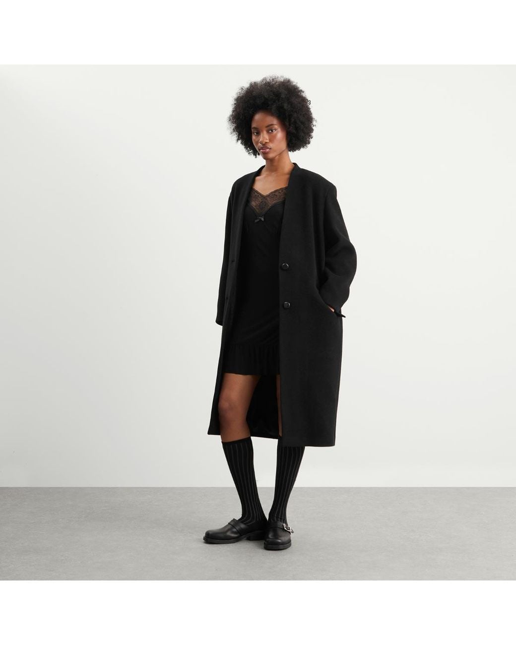 Isabel Marant Black Florane Long Wool Coat