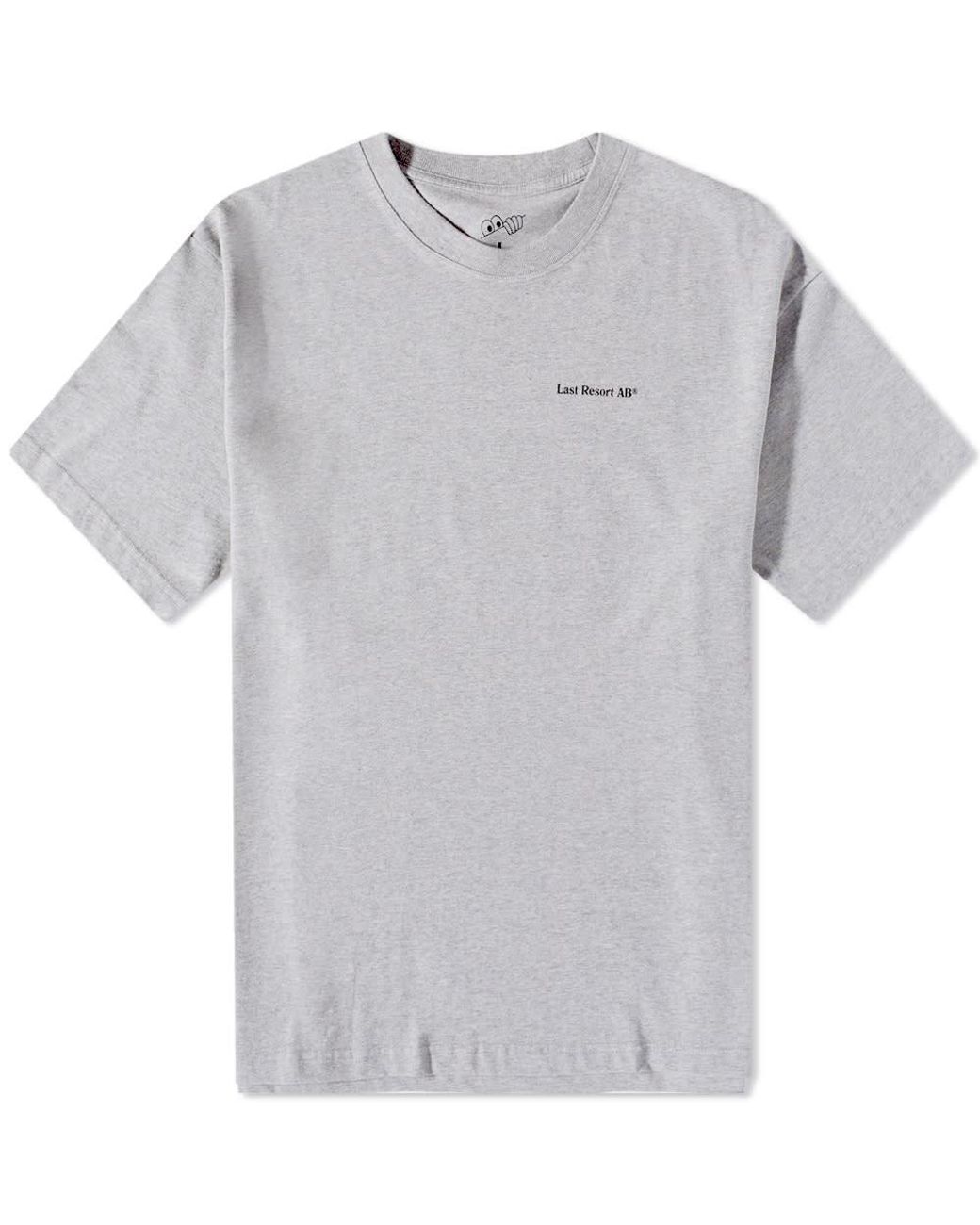 Last Resort AB Lrab Atlas Monogram T-shirt in Grey for Men | Lyst