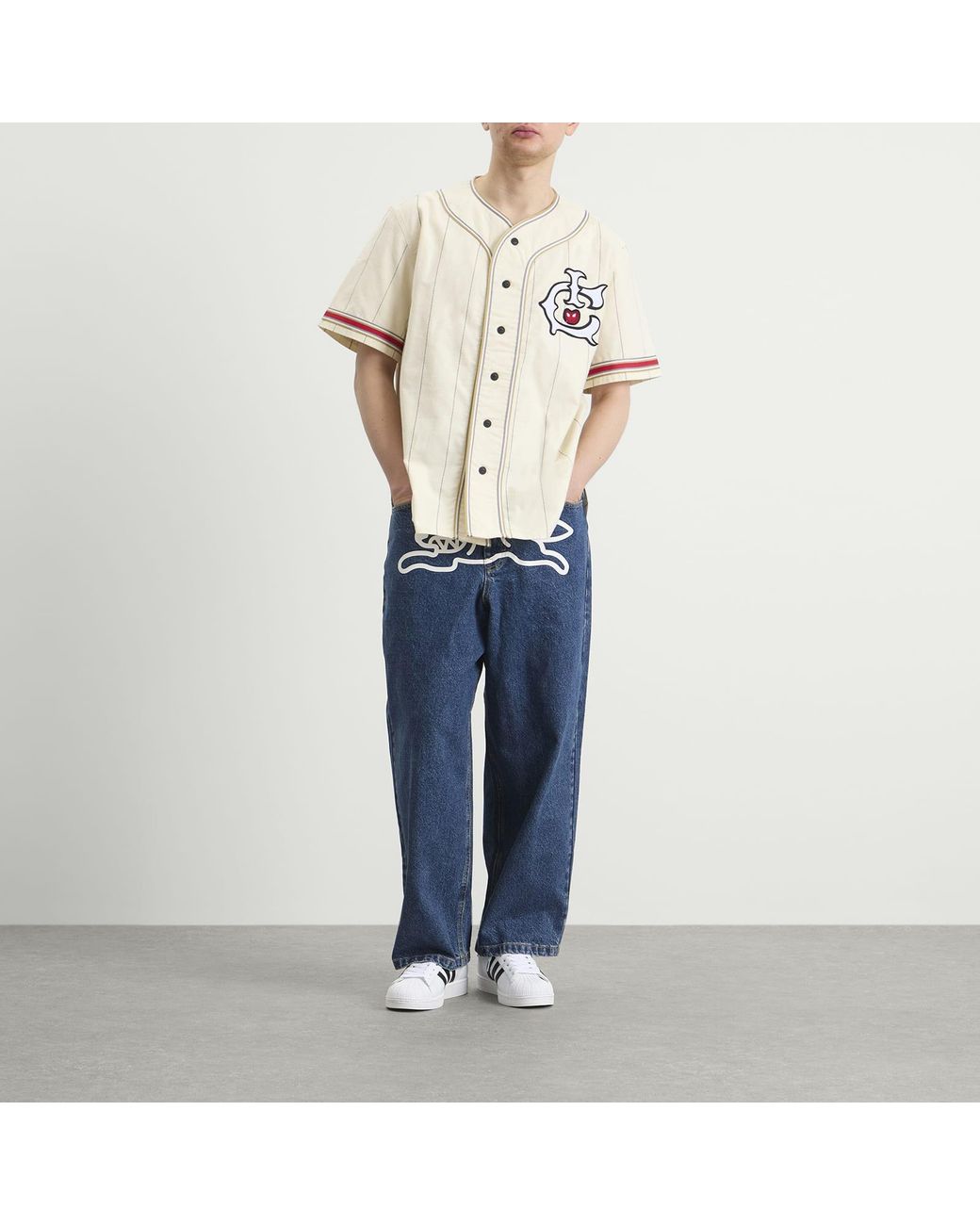 ICECREAM Natural Ic Baseball Jersey for men
