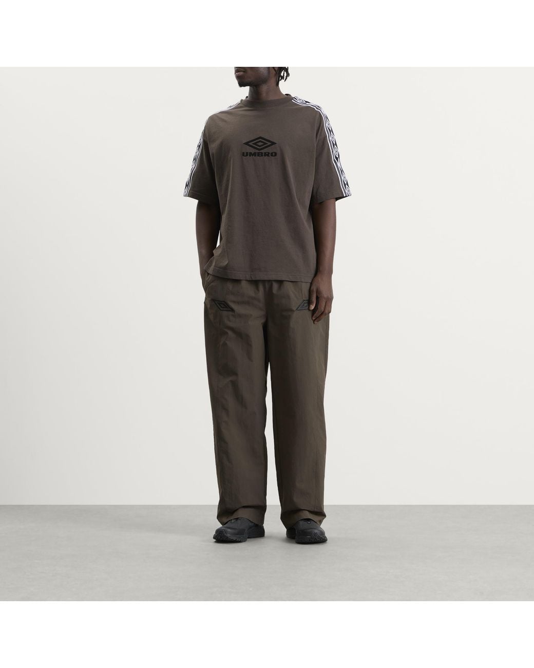 Umbro by Slam Jam Brown Og Tape T-Shirt for men