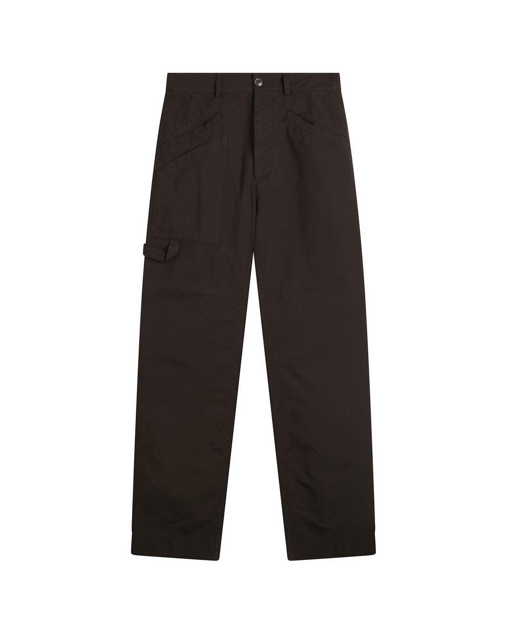 Dries Van Noten Gray Overdyed Double Weave Cotton Cargo for men