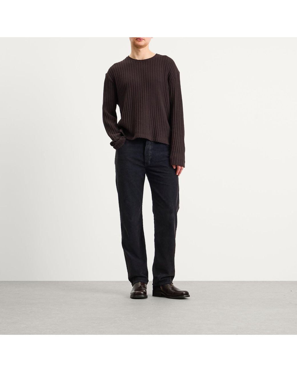 Studio Nicholson Blue Woodstock Corduroy 5 Pocket Pant for men