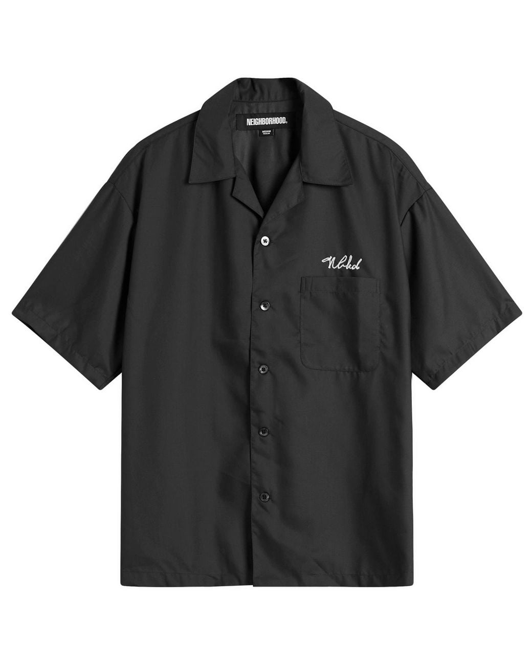Neighborhood Solid Hawaiian Shirt in Black for Men | Lyst UK