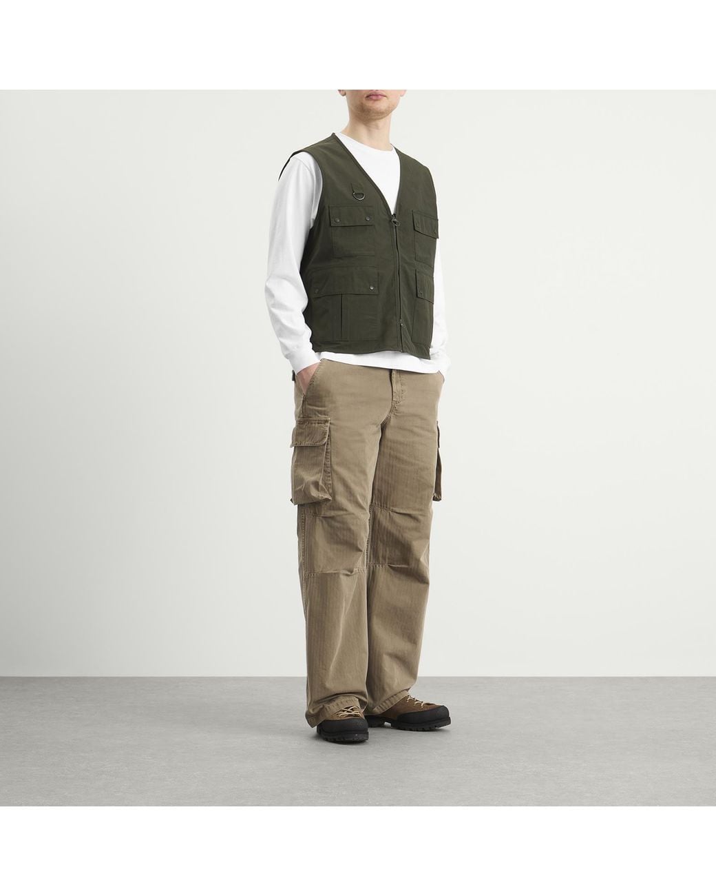 Barbour Green Fly Fishing Vest for men