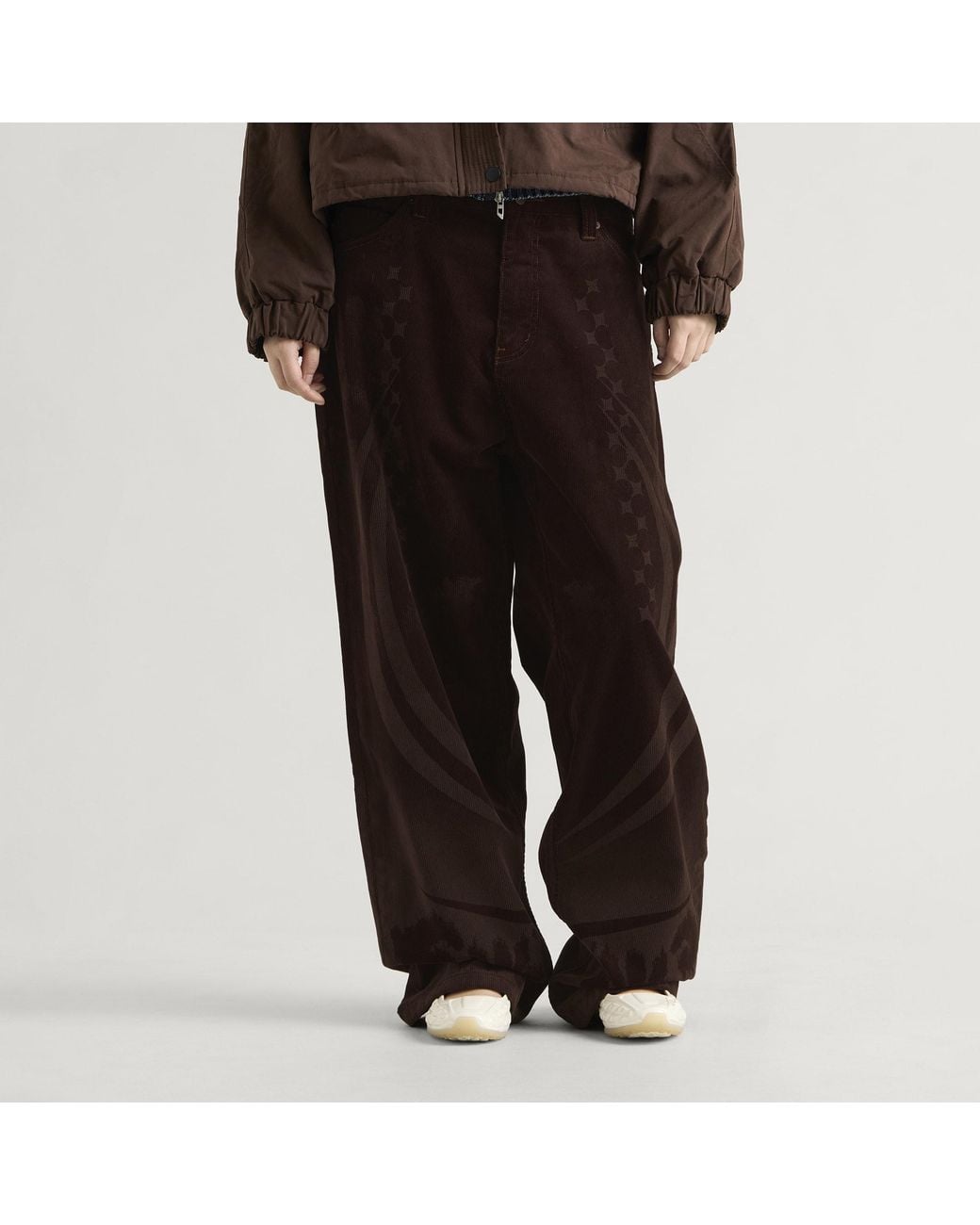 PAOLINA RUSSO Black Corduroy Baggy Trousers