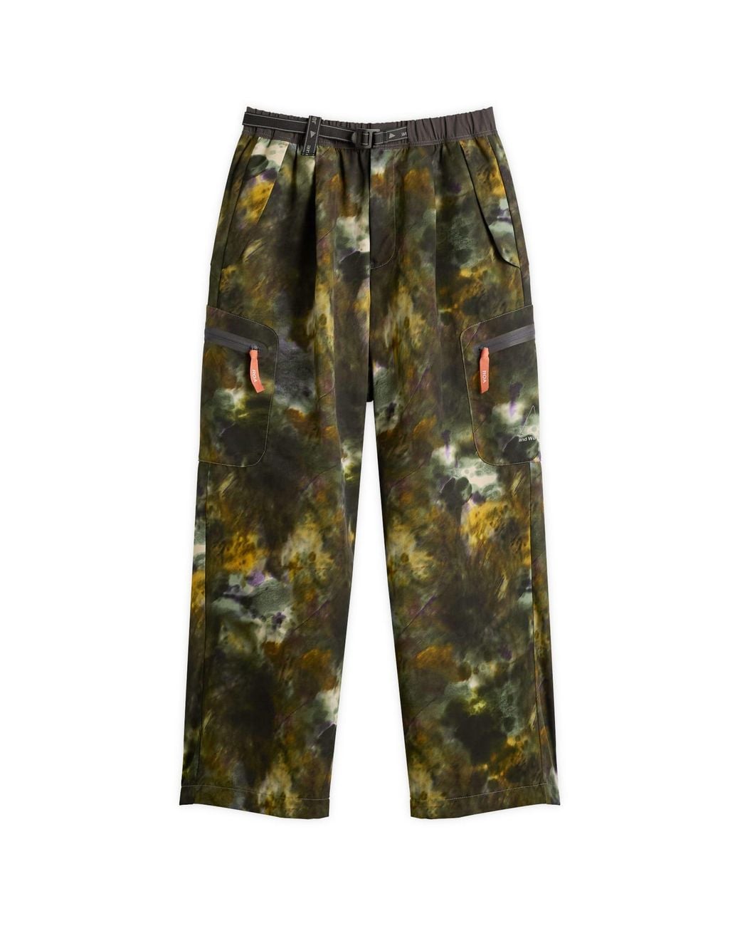 And Wander Green X Roa Printed Breathable Trousers for men