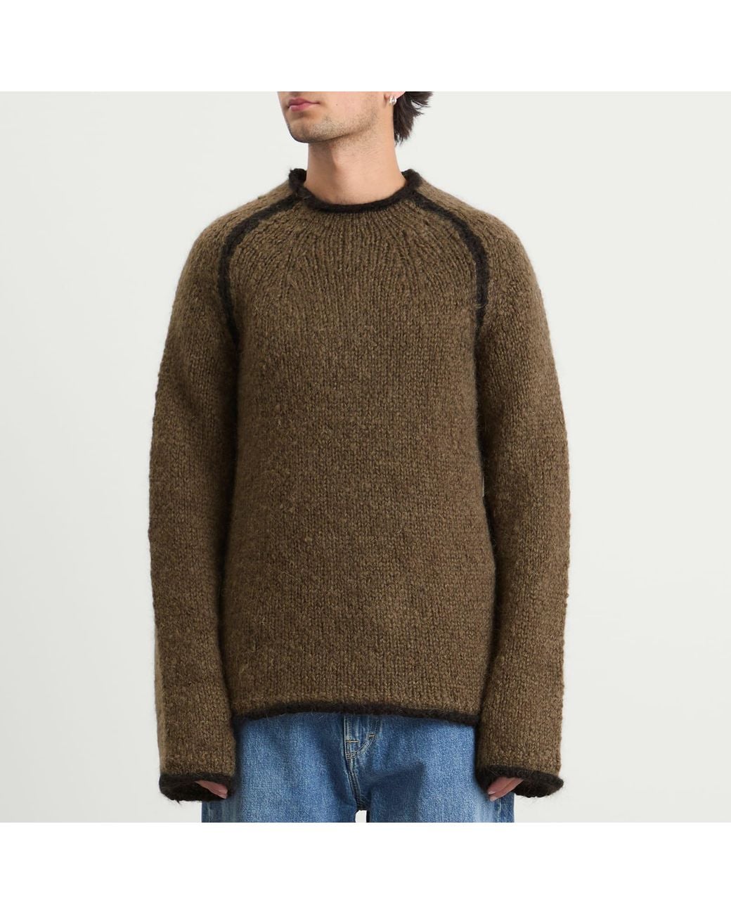 Our Legacy Green Rider Roundneck Jumper for men