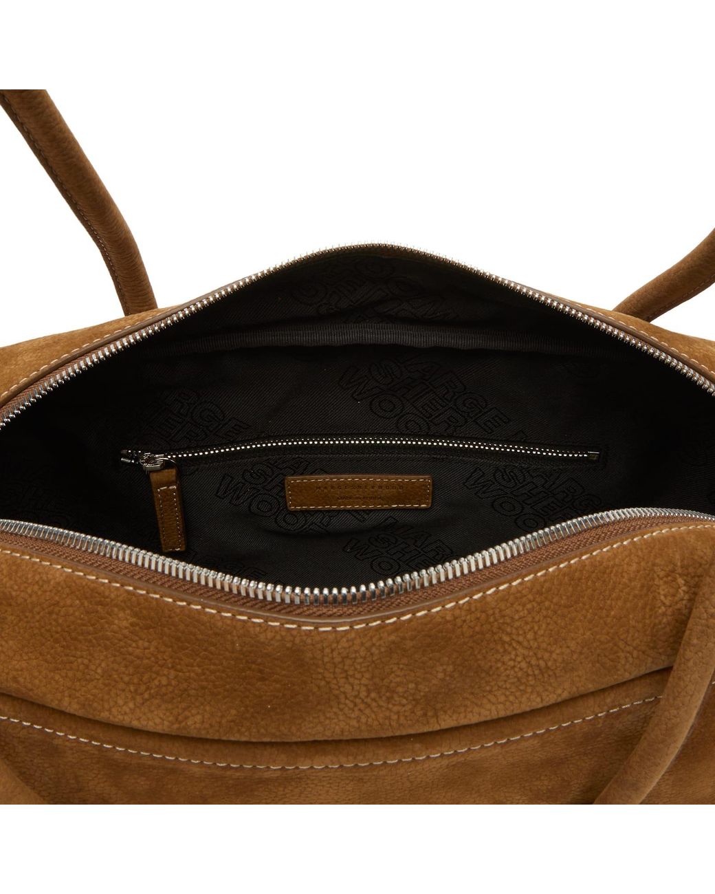 MARGE SHERWOOD Brown Soft Boston Bag