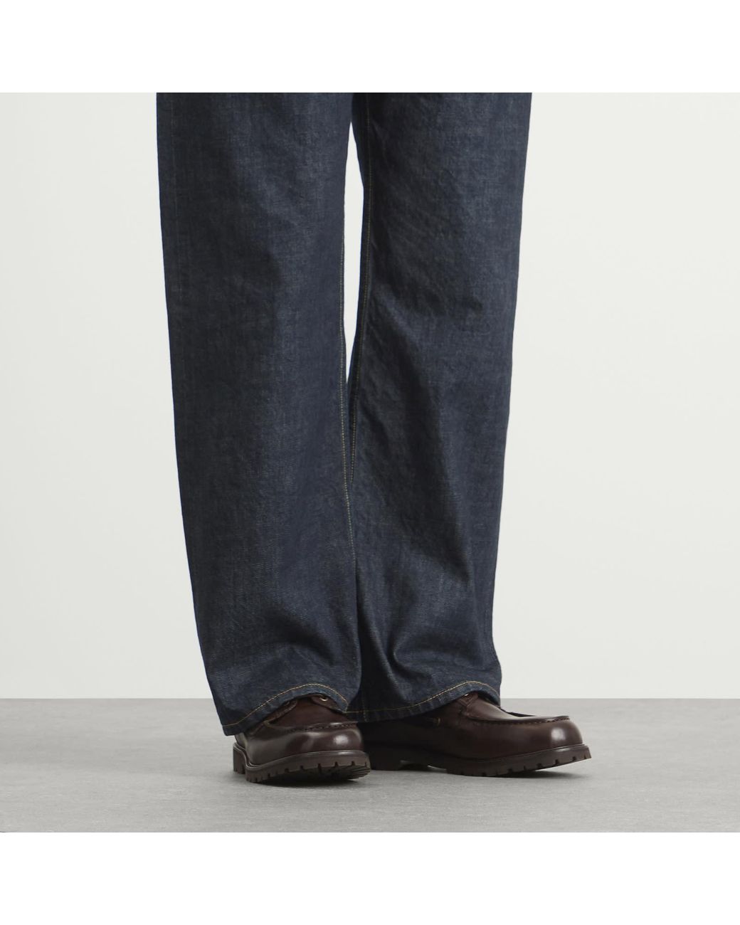 Studio Nicholson Brown Gusto Leather Boat Shoe for men