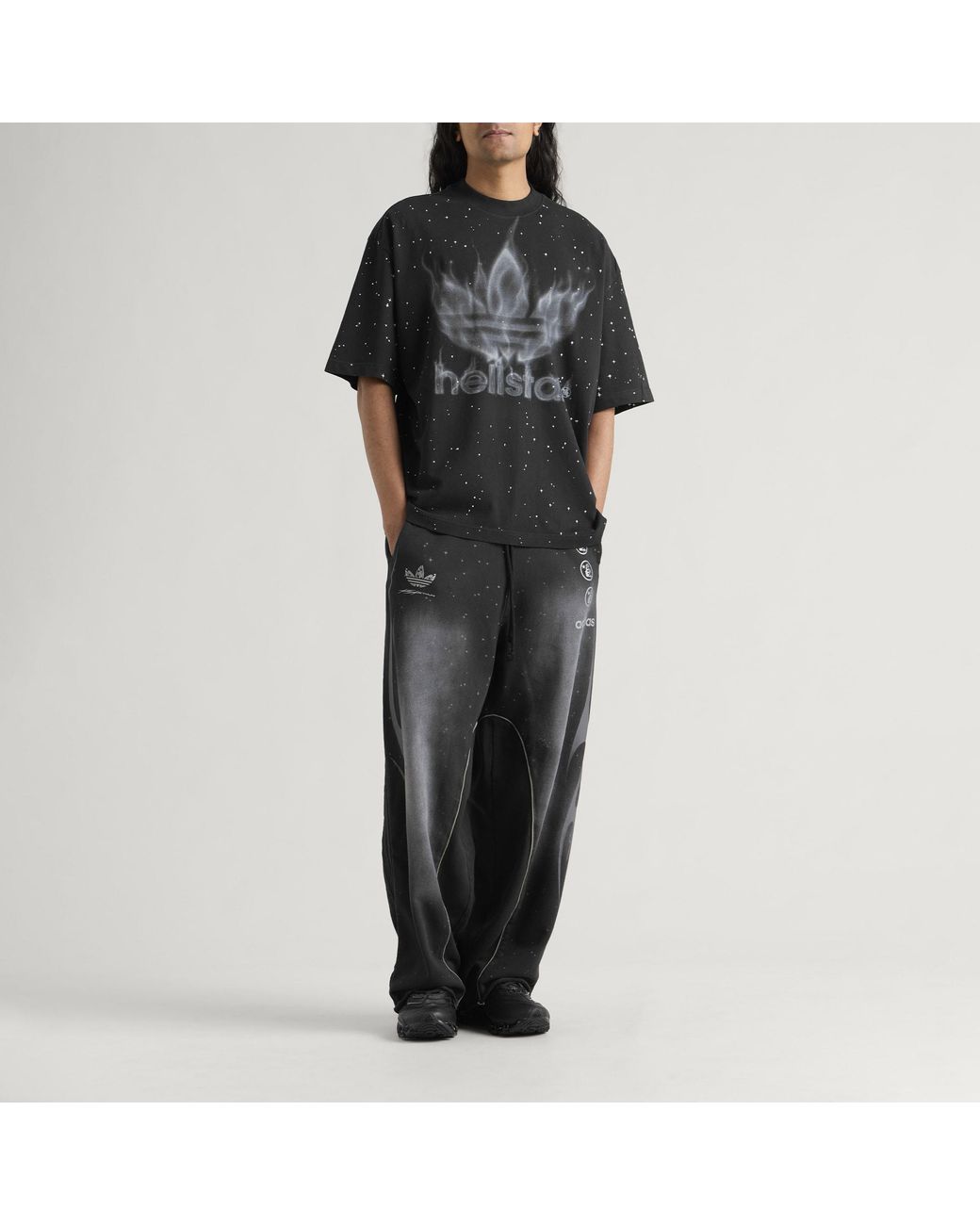 Adidas Black X Hellstar Graphic T-Shirt for men
