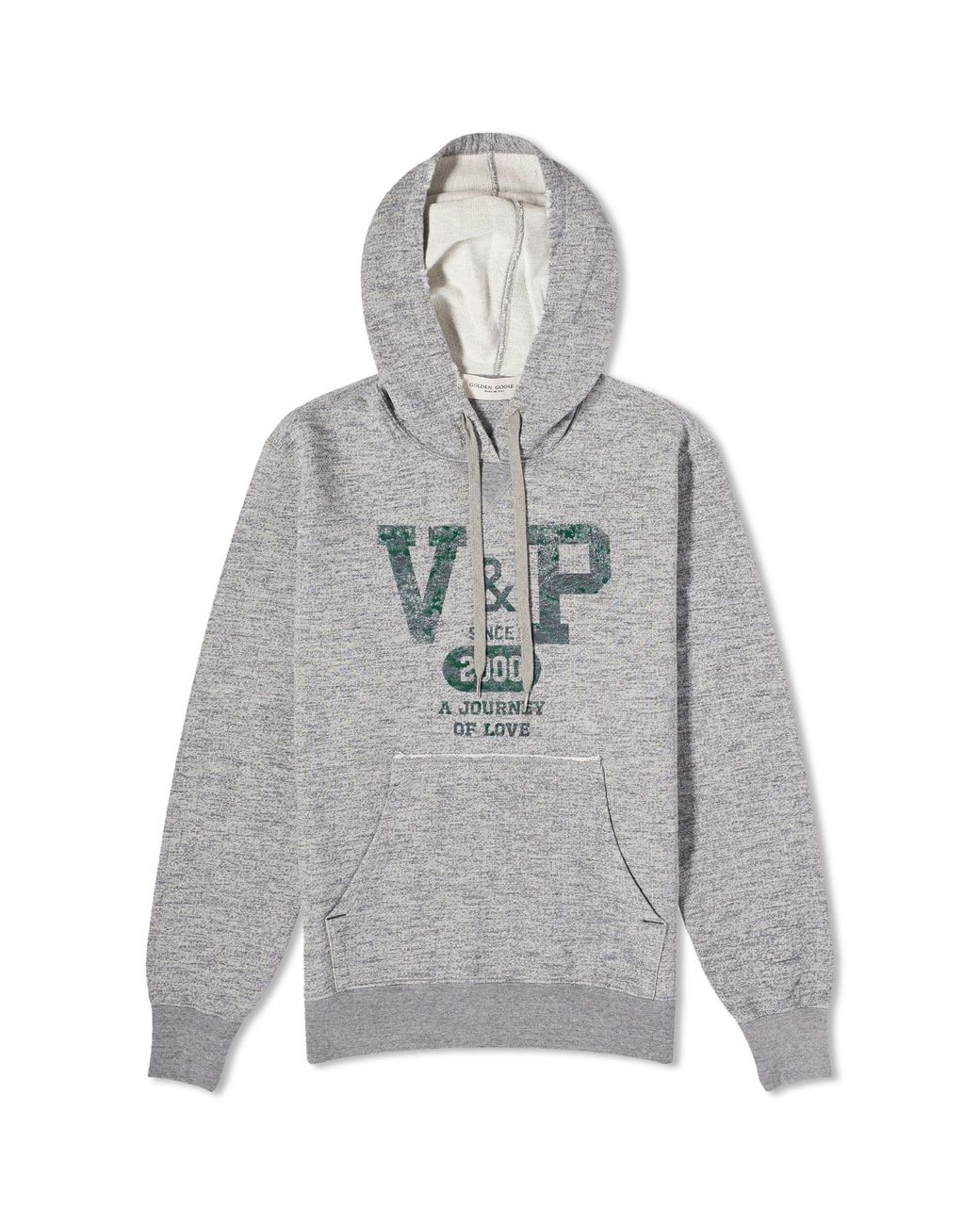 Golden Goose V P Print Hoodie in Grey for Men Lyst Canada