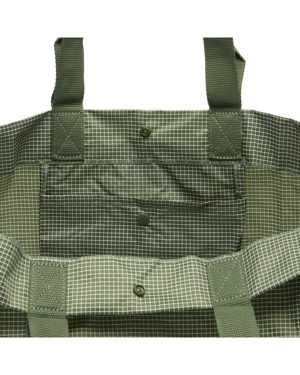 Hay Green Grid Weekend Bag