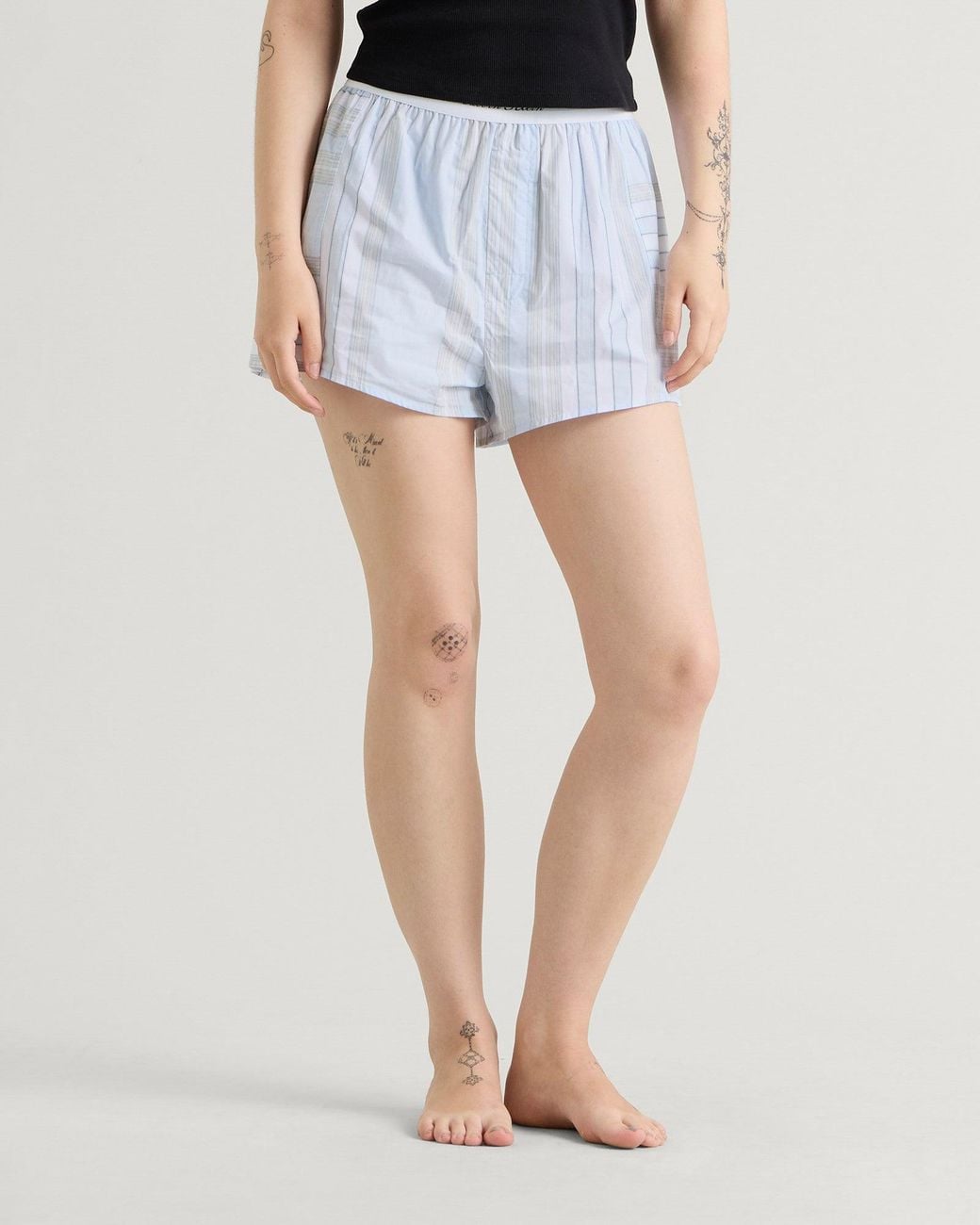 Script Company Calvin Klein Poplin Script Shorts in Blue | Lyst