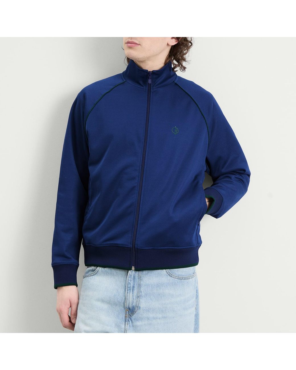 POLAR SKATE Blue Raphael Track Jacket for men