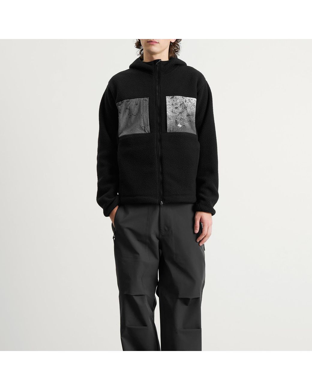 REPRESENT 247 Black Borg Fleece Jacket for men