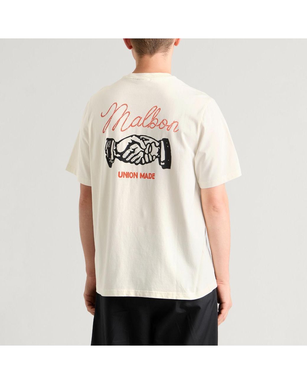 Malbon Natural Vista Union Made T-Shirt for men