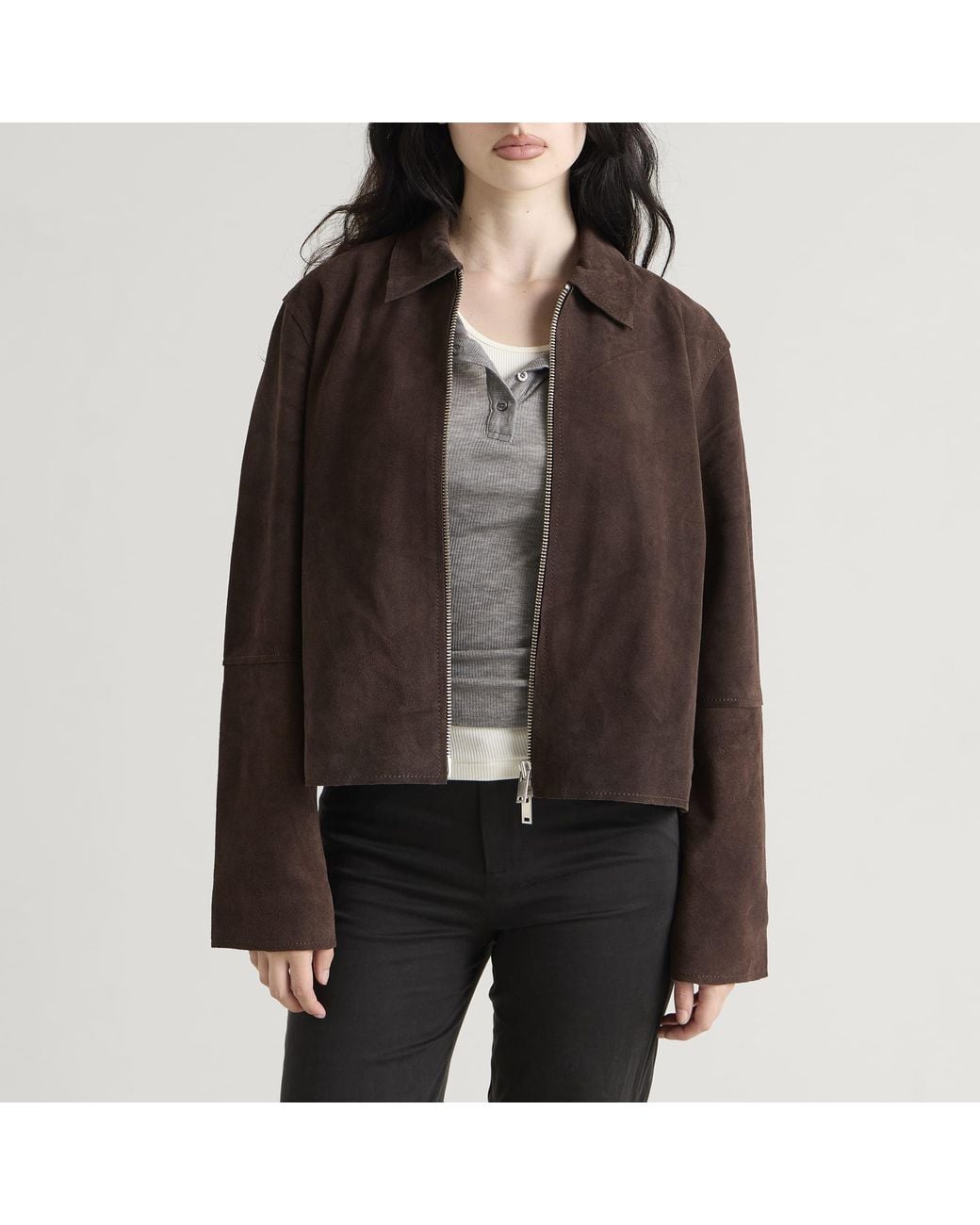 Samsøe & Samsøe Brown Salylo Suede Jacket