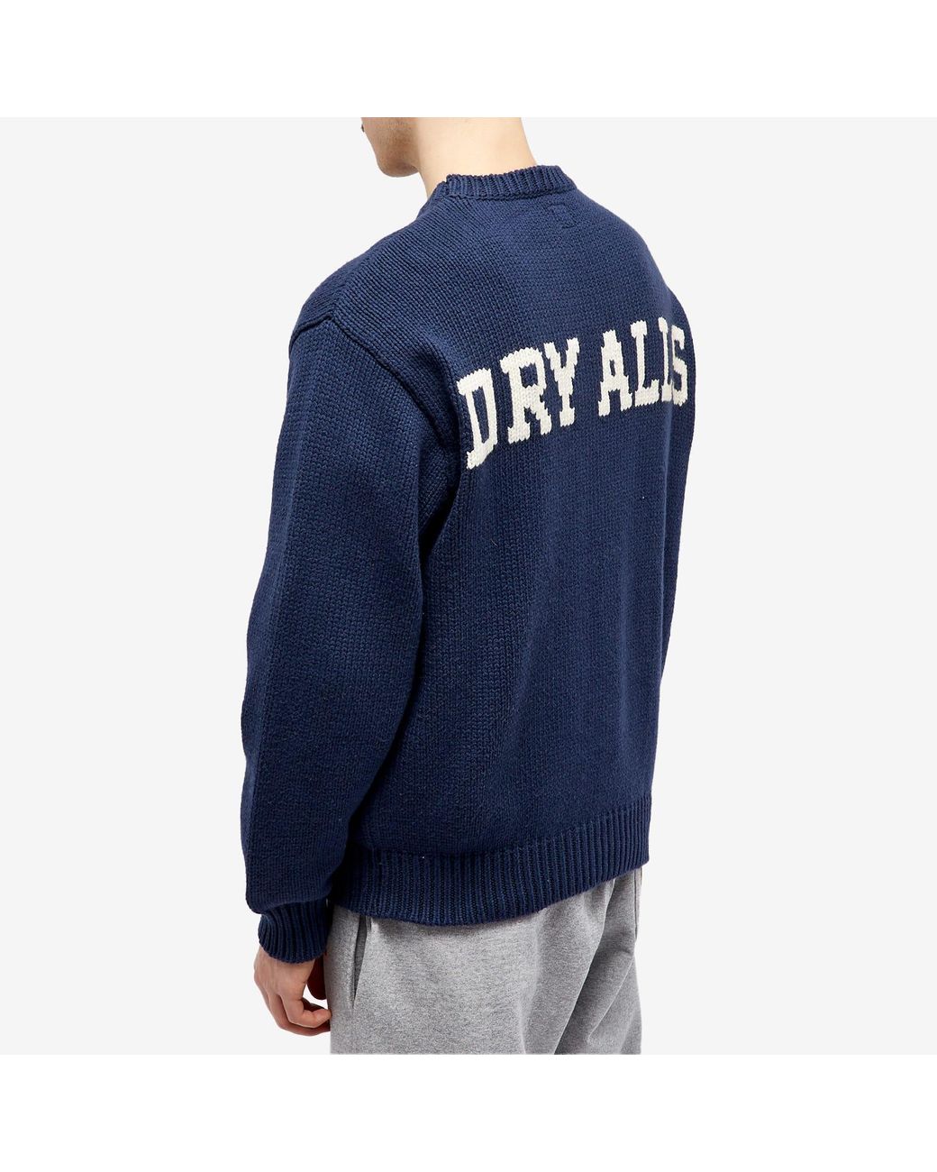 Human Made Dachs Knit Sweater in Blue for Men | Lyst
