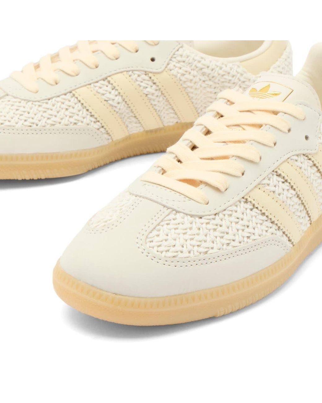 Adidas White Samba Og Crochet Sneaker