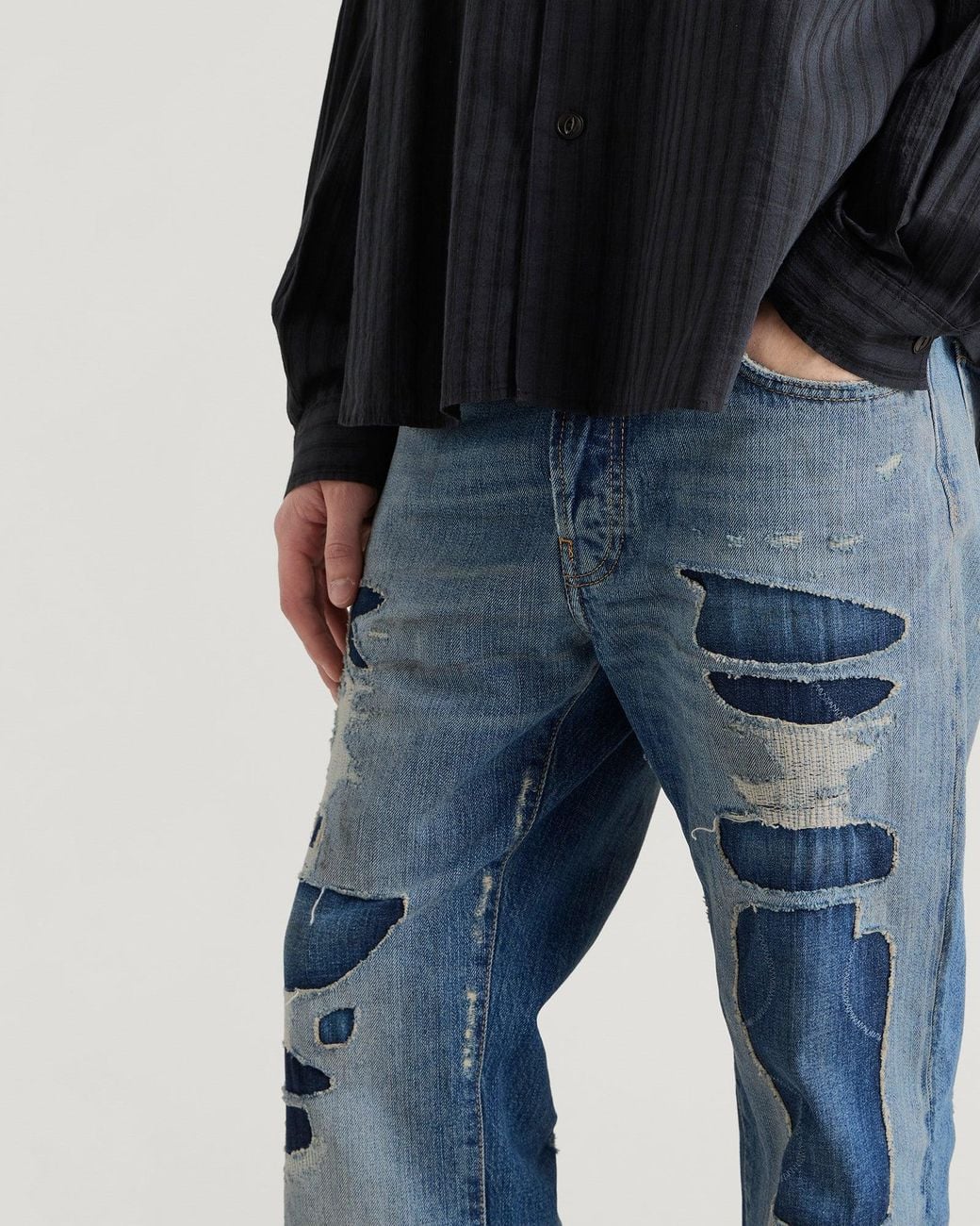 Acne Studios 1996 Map Jeans in Blue for Men | Lyst
