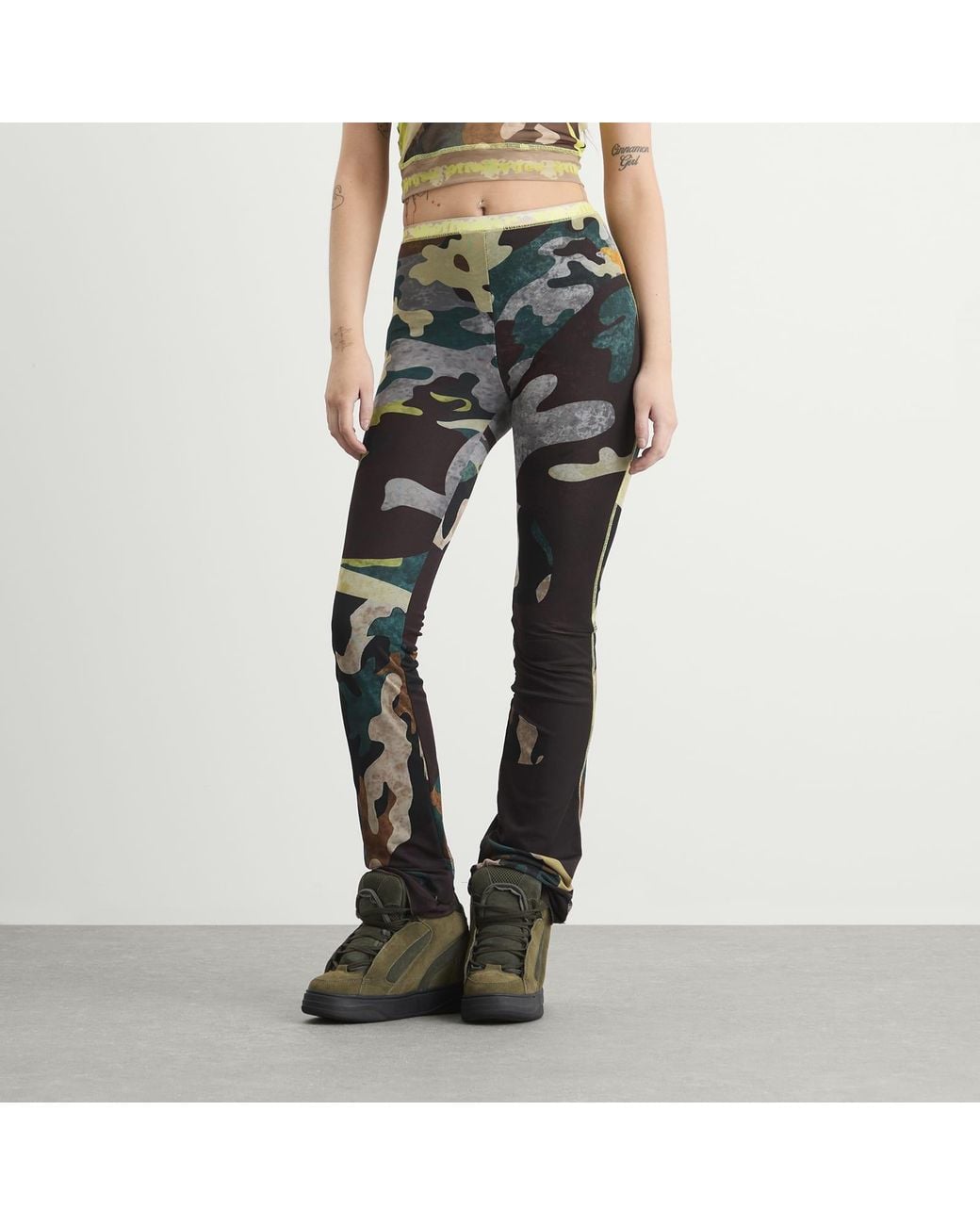 OTTOLINGER Gray Mesh Pants