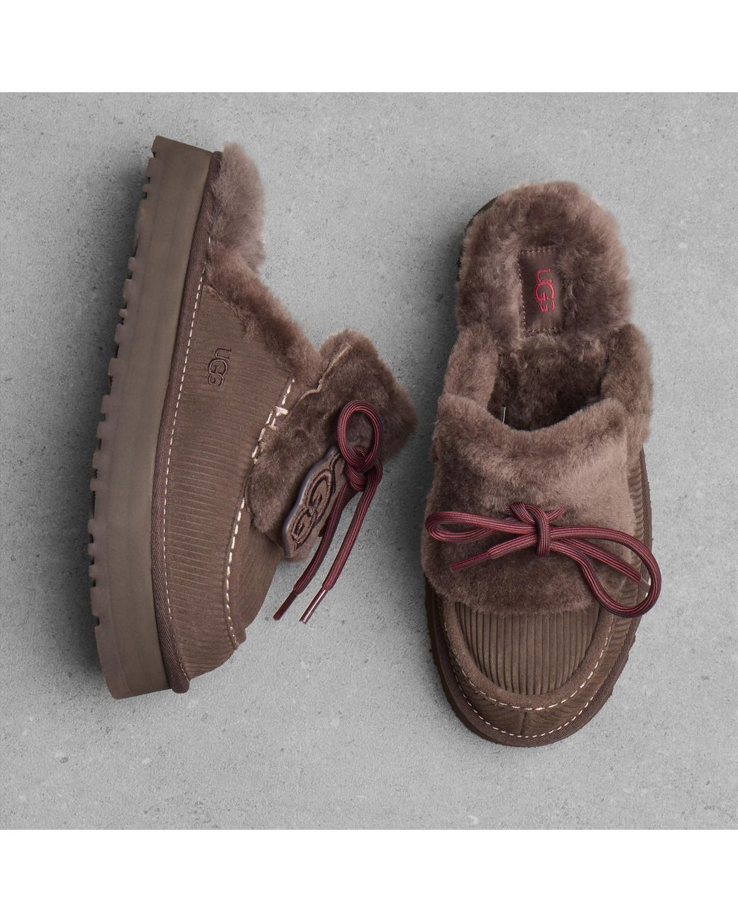Ugg Brown Disquette Heritage Slipper