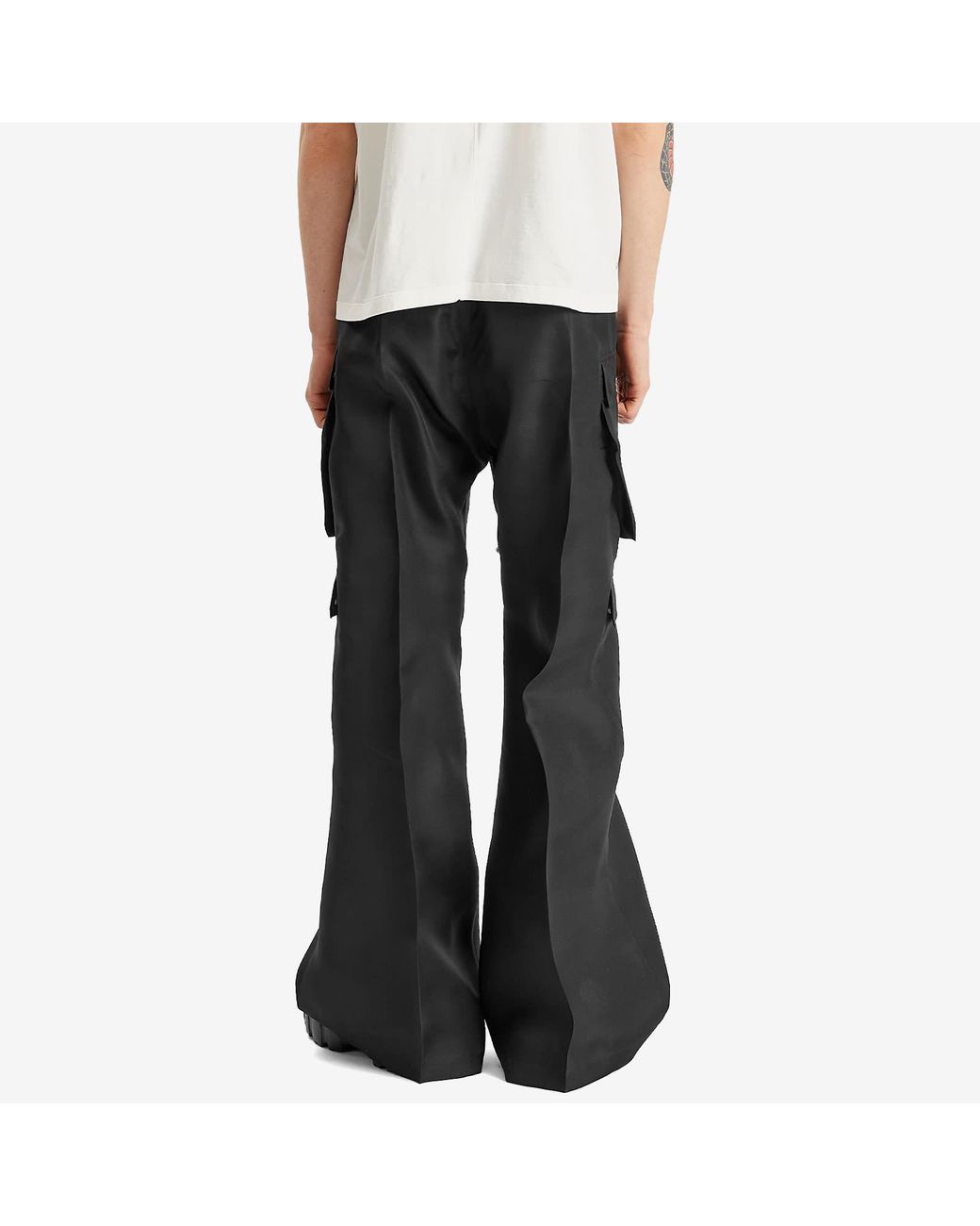 パンツ Rick owens cargobelas silk gazar black Rick Owens Silk Gazar Cargobelas in Black for Men | Lyst