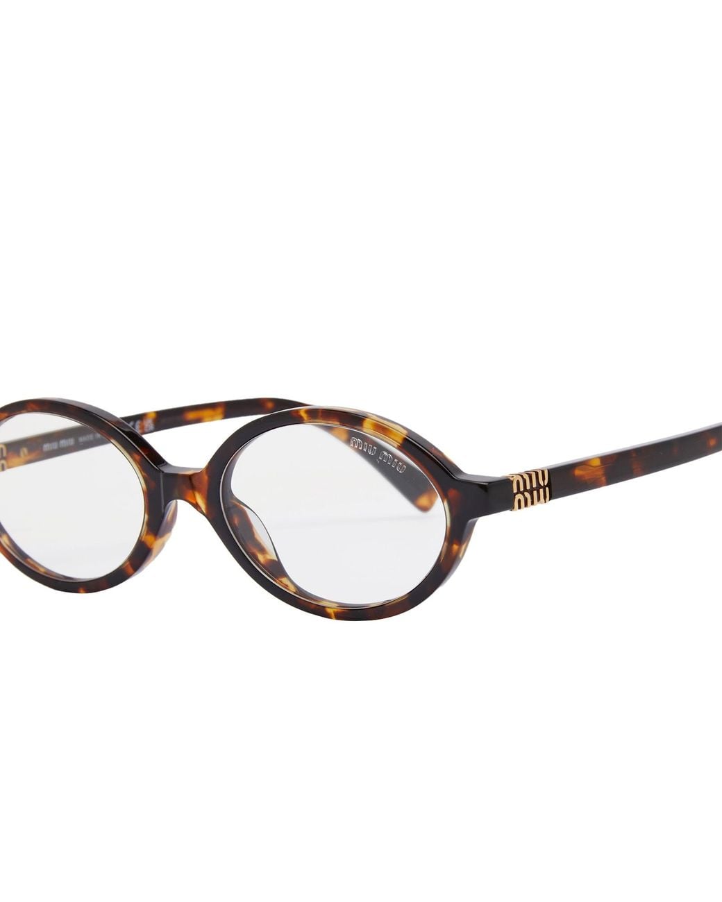 Miu Miu Brown Miu Miu Regard Light Glasses