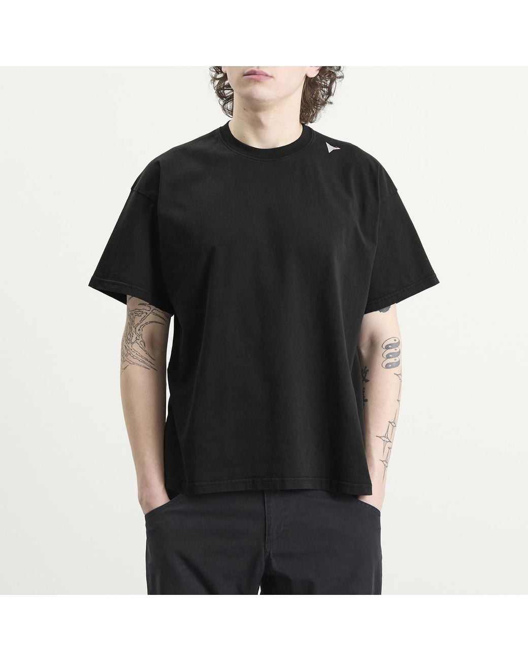 Roa Black Logo T-Shirt for men