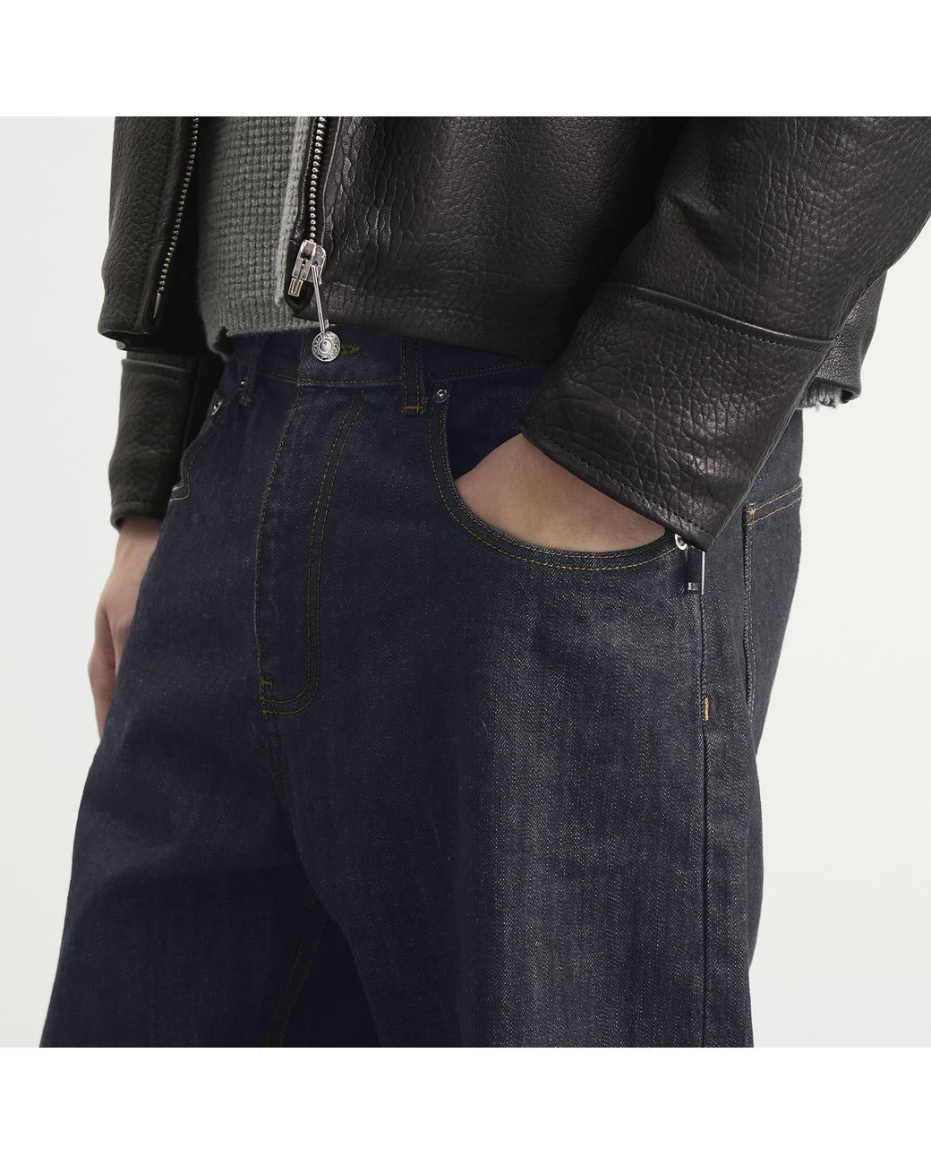 Second/Layer Blue Second Layer Big Papi Denim Jeans for men