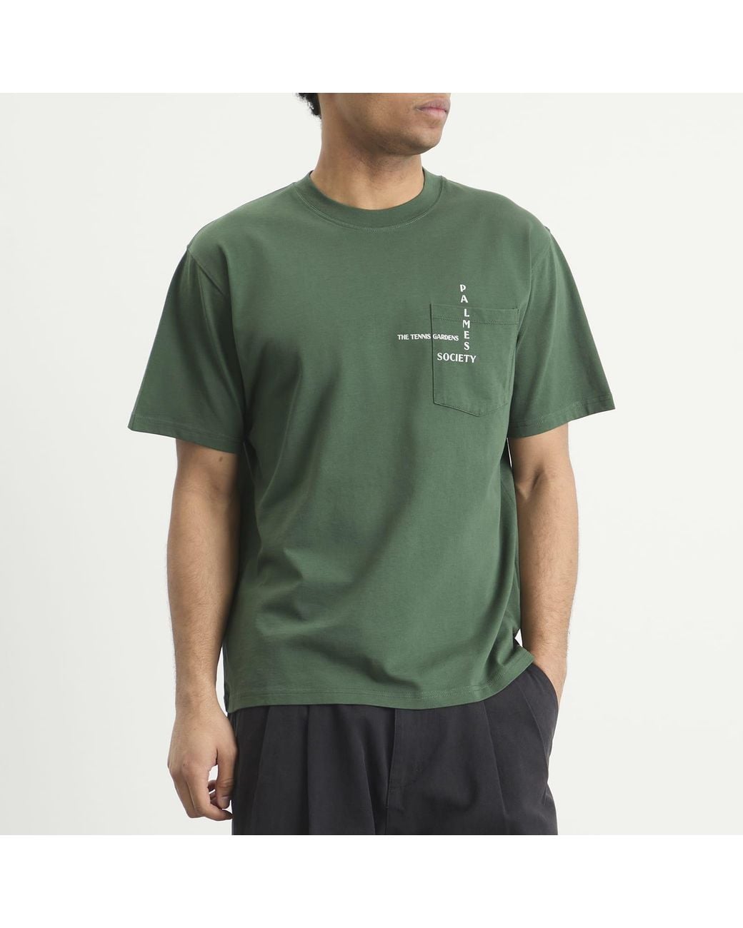 Palmes Green Ramus Pocket T-Shirt for men