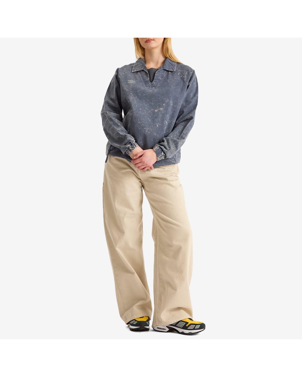 Umbro Washed Drill Top in Blue | Lyst